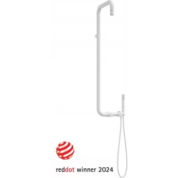 DEANTE soffione doccia con rubinetto - cromo, soffione tondo 250 mm, doccetta 3 funzioni, montaggio a parete
