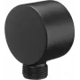 Deante Cascada NAC_N54K Raccordo angolare rotondo per flessibile doccia, 1/2 pollice, nero Nero