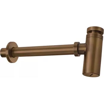 DEANTE Sifone lavabo rotondo - sifone a bottiglia cromato, regolabile in altezza, attacco 32 mm