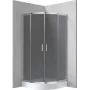DEANTE cabina doccia semicircolare con piatto doccia 90x90 cm