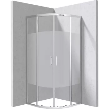 Box doccia semicircolare DEANTE 90x90 cm - motivo a righe