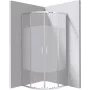 Box doccia semicircolare DEANTE 90x90 cm - motivo a righe