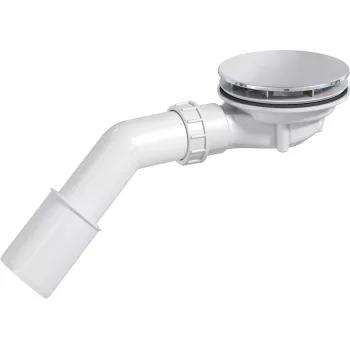 DEANTE sifone per piatto doccia con pulizia dall'alto, foro di scarico 90 mm, griglia cromata