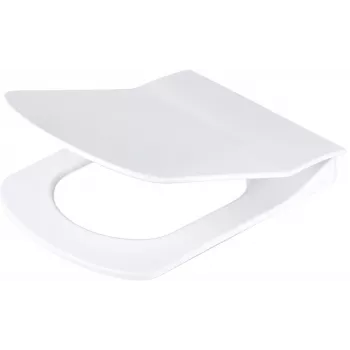 DEANTE sedile WC Slim soft-close - a D, duroplast, Bianco, sgancio rapido