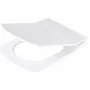 DEANTE sedile WC Slim soft-close - a D, duroplast, Bianco, sgancio rapido