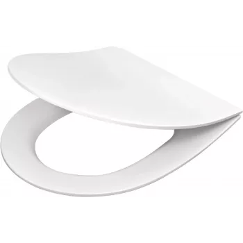 DEANTE sedile WC slim con chiusura soft-close a D bianco duroplast
