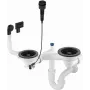 DEANTE Sifone space-saver per lavello in granito 1,5 e 2 vasche