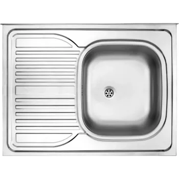 Lavello DEANTE in acciaio inox, 1 vasca, da incasso, con gocciolatoio sinistro, 780x435 mm