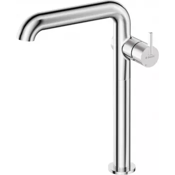 DEANTE miscelatore lavabo alto con beccuccio rettangolare, cromo, ottone, installazione a 1 foro su piano, cartuccia ceramica 35 mm, altezza 301 mm, sporgenza 160 mm, classe di portata Z, gruppo acustico I