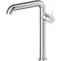 DEANTE miscelatore lavabo alto con beccuccio rettangolare, cromo, ottone, installazione a 1 foro su piano, cartuccia ceramica 35 mm, altezza 301 mm, sporgenza 160 mm, classe di portata Z, gruppo acustico I