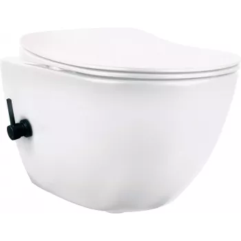 DEANTE Toilette con funzione bidet - con miscelatore monocomando, WC a pavimento, Dual Flush, bianco