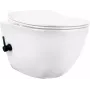 DEANTE Toilette con funzione bidet - con miscelatore monocomando, WC a pavimento, Dual Flush, bianco
