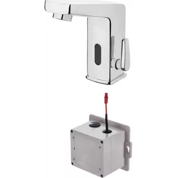DEANTE Miscelatore Lavabo Senza Contatto con Regolazione Temperatura - 4xAA