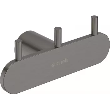 DEANTE Gancio triplo ADR_D131 - Adesivo, acciaio inox, cromo