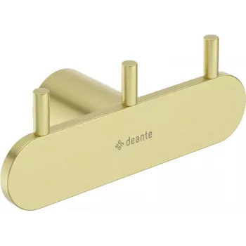 DEANTE Gancio triplo cromato lucido in ottone a parete 3 ganci 5 kg per gancio
