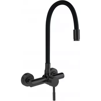 DEANTE Miscelatore cucina a parete con bocca curva, cromo