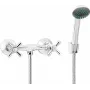DEANTE Miscelatore Doccia a Parete con Set Doccia - Cromo, Monocomando, Serie Arnika