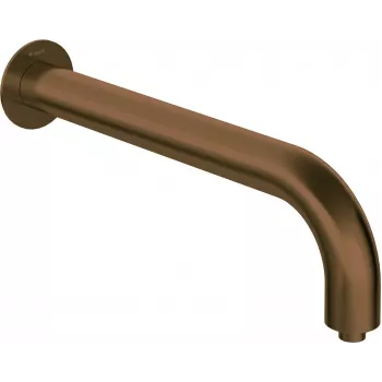 DEANTE Bocca doccia da parete - 380 mm, nero opaco, ottone, monoleva, interasse 150 mm