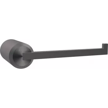 DEANTE Portarotolo da parete in acciaio inox nero opaco adesivo