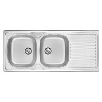 DEANTE ZEU 3210 lavello da cucina in acciaio inox 2 vasche con gocciolatoio