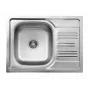 DEANTE ZEX 011A lavello in composito di granito 1 vasca con gocciolatoio, Onyx Black, 620x500 mm