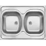 DEANTE ZM6 3200 lavello 2 vasche in acciaio inox da appoggio 800x600 mm
