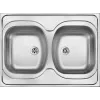 DEANTE ZM6 lavello in acciaio inox, 2 vasche, da incasso