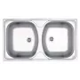 DEANTE ZMU 3200 Lavello in acciaio inox 2 vasche con gocciolatoio