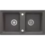 DEANTE ZQZ T203 Lavello in granito composito 2 vasche con scolapiatti - beige