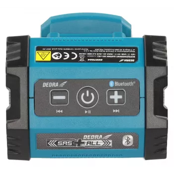 DEDRA DED7004 Altoparlante Bluetooth portatile 20W blu IPX5 TWS FM USB-C