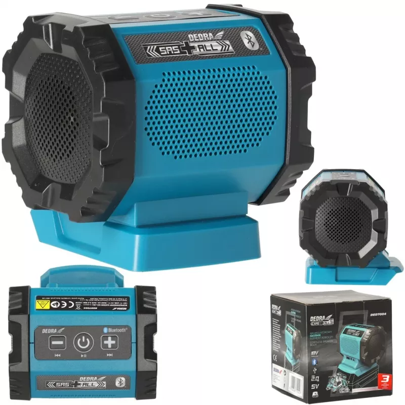 DEDRA DED7004 Altoparlante Bluetooth portatile 20W blu IPX5 TWS FM USB-C