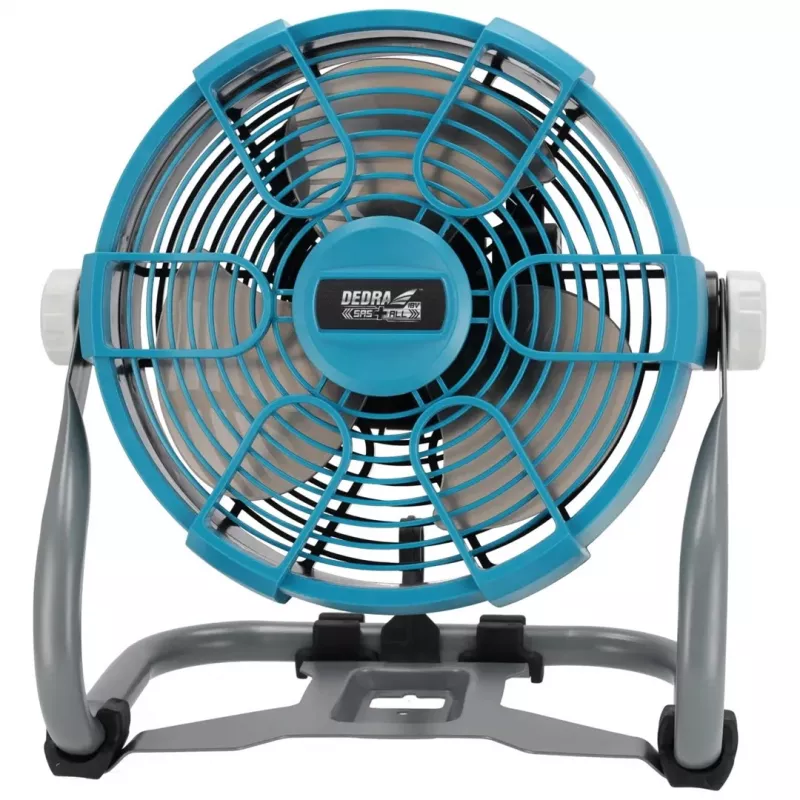 DEDRA DED7074 ventilatore a batteria 18V 230mm 3 velocità con gancio di sospensione e supporto per treppiede