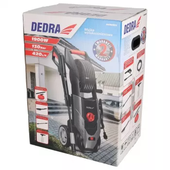 DEDRA DED8821 idropulitrice 2100W 150 bar con ugello turbo, 450 L/h, auto-stop, serbatoio detergente