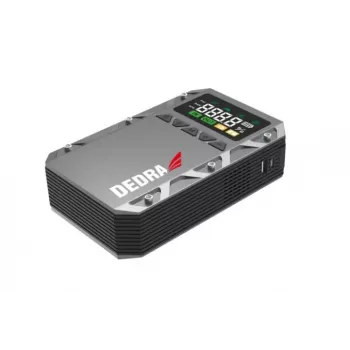 DEDRA avviatore power bank 12000 mAh LCD con compressore ad aria