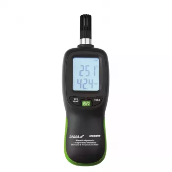 DEDRA MC0956 Fonometro – 30-130 dBA Misuratore digitale di decibel con ponderazione A/C, LCD retroilluminato, Data Hold, Max/Min, IEC 651 Tipo 2