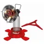 DEDRA Radiatore per cartuccia 7/16'' – accessorio cromato in acciaio per riscaldatore a gas, calore radiante, filettatura EN417, argento