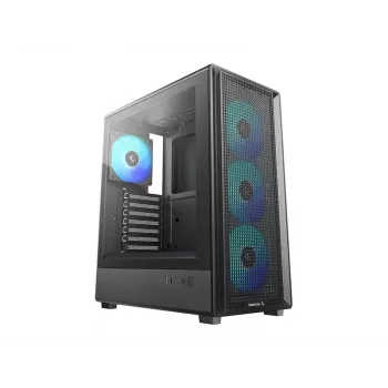 Deepcool CC550 4F case Mid-Tower, 4x ventole LED 120mm, vetro temperato, nero
