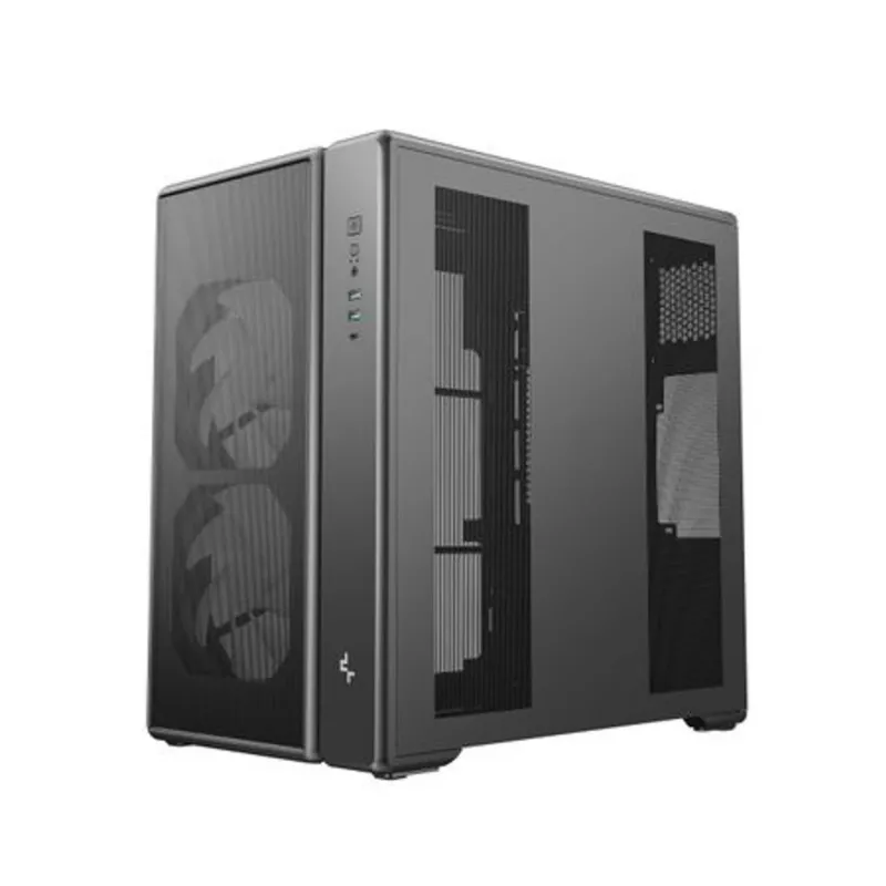 Deepcool CG590 MESH 2F case mid tower - nero, vetro temperato, 2 ventole da 120mm
