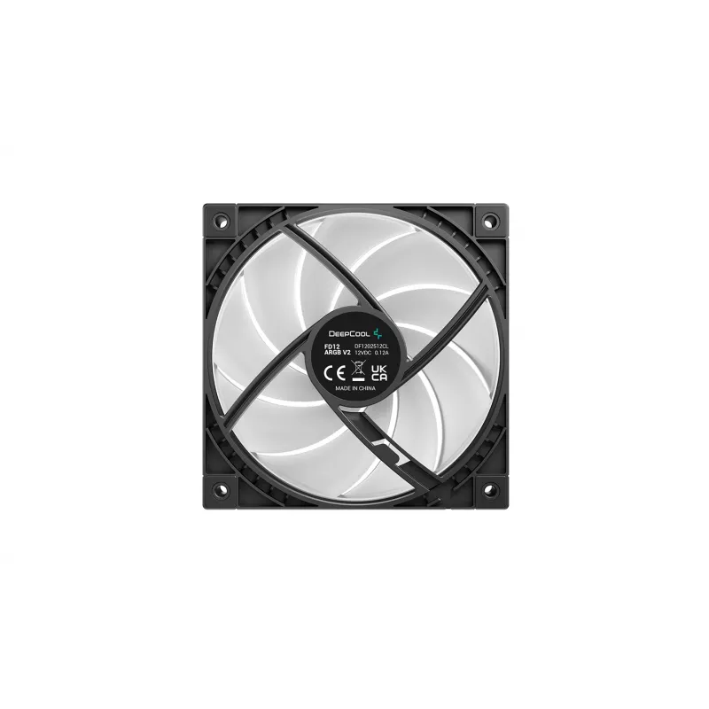 Deepcool FD12 ARGB V2 Ventola per case 120mm PWM - nera