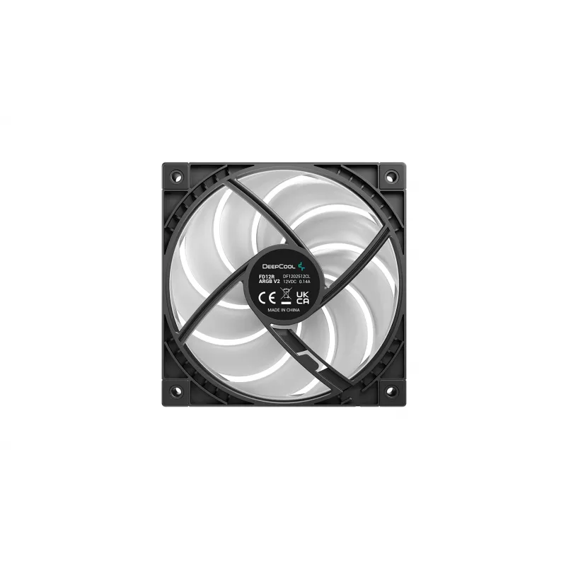 Deepcool FD12R ARGB V2 Ventola per case 120mm PWM Addressable RGB - nera