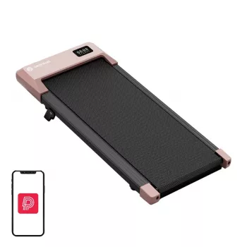DeerRun Q2 Urban Tapis roulant elettrico (rosa) - Tapis roulant pieghevole 12 km/h con display LED e Bluetooth