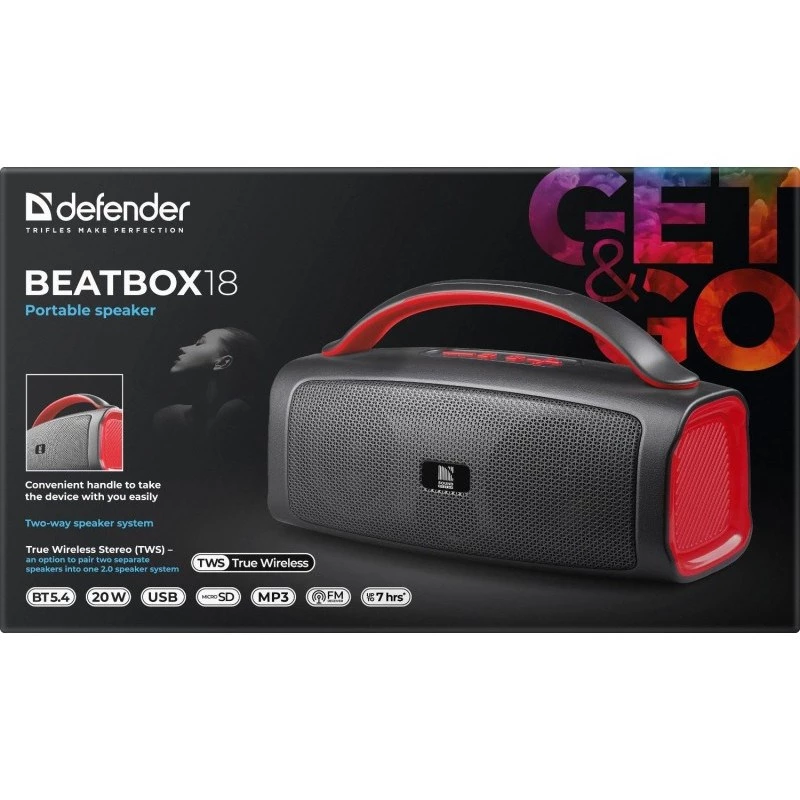 Defender Beatbox 18 altoparlante Bluetooth 20W