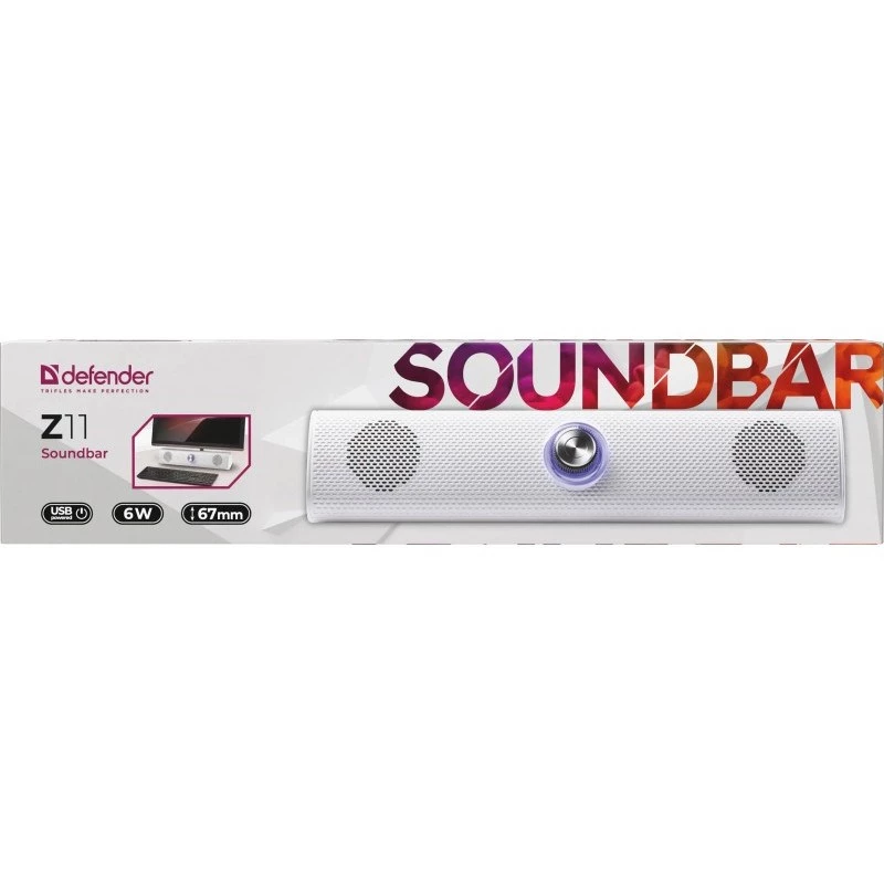 defender SOUNDBAR Z11 6W LED bianca soundbar