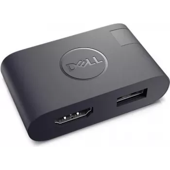 Dell DA20 adattatore mobile USB-C - HDMI, VGA, Gigabit Ethernet, USB 3.0, nero V1J4H