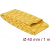 Delock 19605 Guaina termorestringente, motivo a X antiscivolo, 1 m x 40 mm, giallo