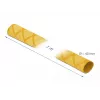 Delock 19605 Guaina termorestringente, motivo a X antiscivolo, 1 m x 40 mm, giallo