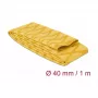 Delock 19605 Guaina termorestringente, motivo a X antiscivolo, 1 m x 40 mm, giallo