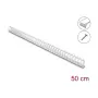 Delock 22072 canalina portacavi flessibile, adesiva e avvitabile, 25 x 26 mm, 50 cm, grigio