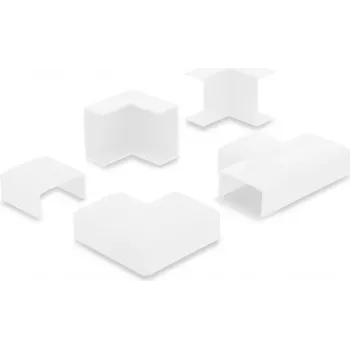 Delock 22093 set di giunzione per canaline 30 x 14 mm, bianco, 5 pezzi