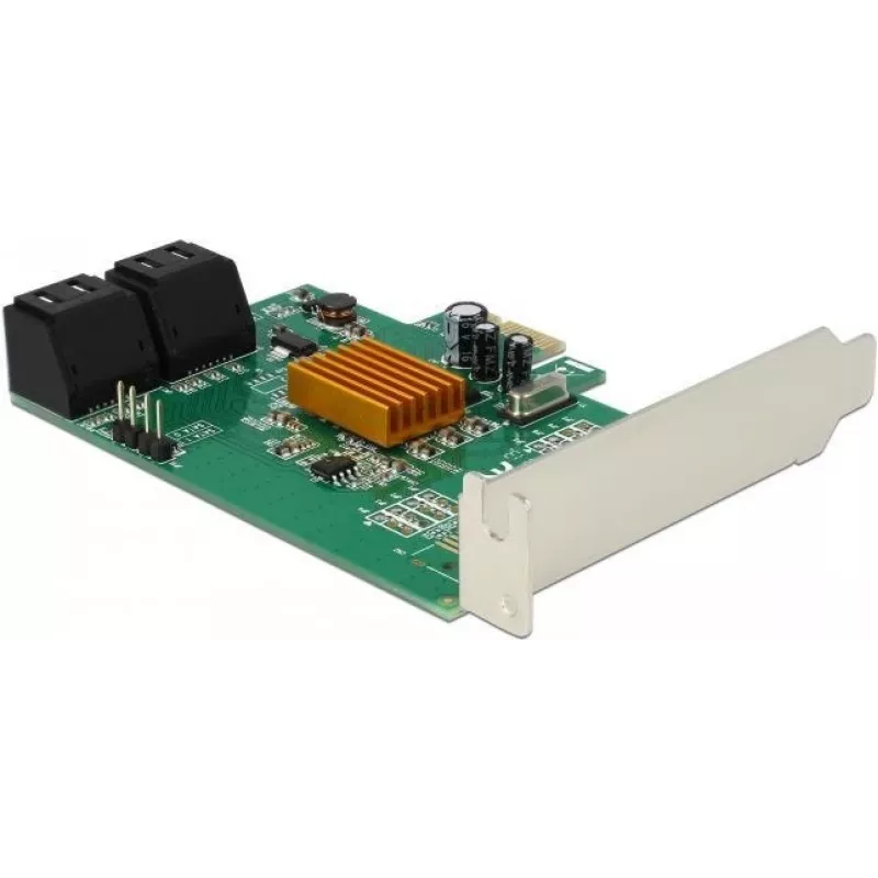 DeLOCK Scheda controller 4 porte SATA 6Gb/s PCIe 2.0 x1 con Marvell 88SE9215